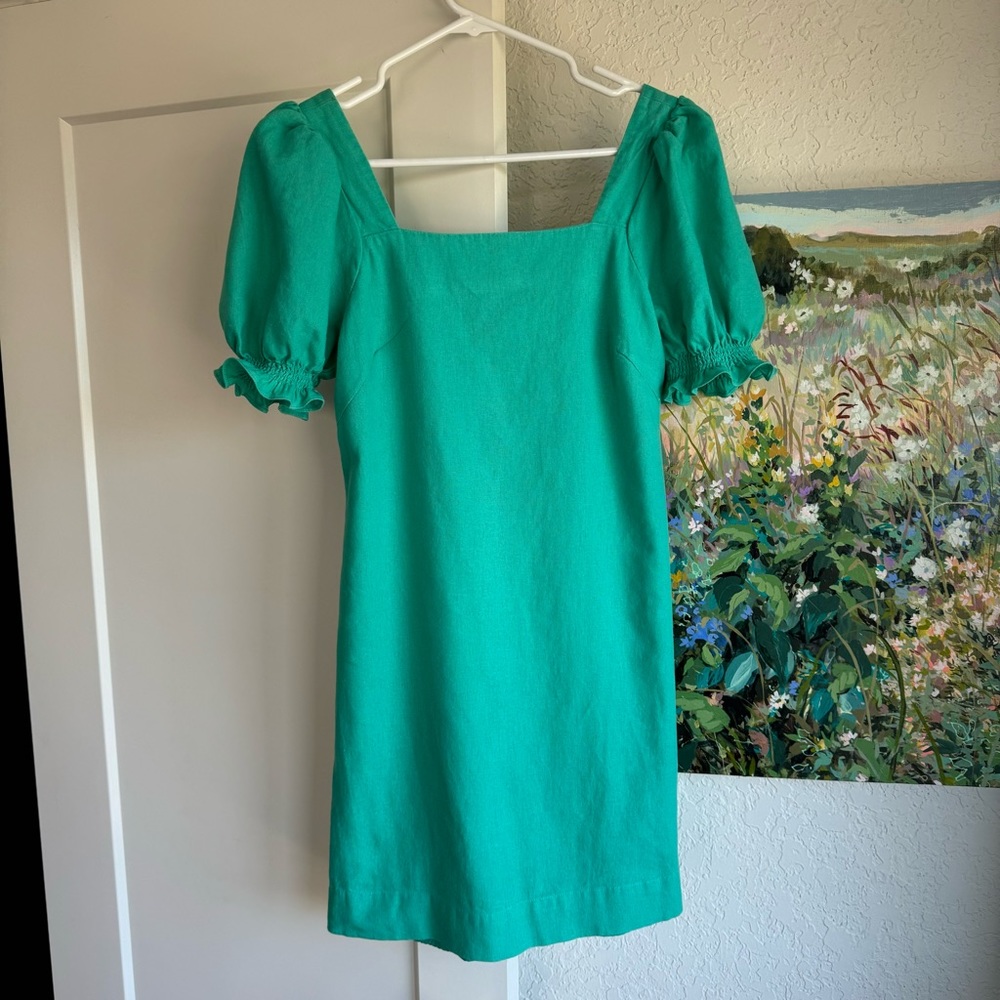Draper James RSVP square neck puff sleeve dress, XS